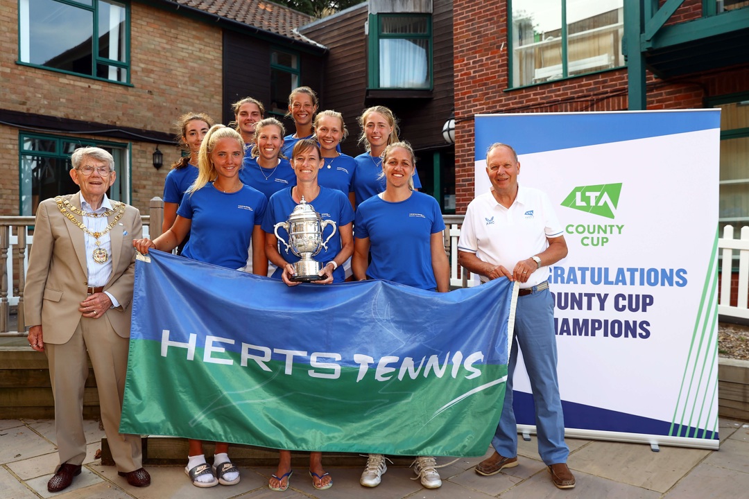 Kent Men and Hertfordshire Ladies are still the leading counties for men’s and women’s Tennis as they retained their Summer County Cup titles from 2019, following the conclusion of the 125th County Week.